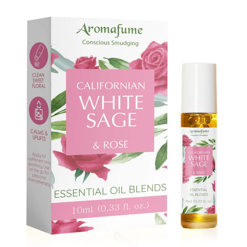 White Sage & Rose Essential Oil Roll-On (10ml)