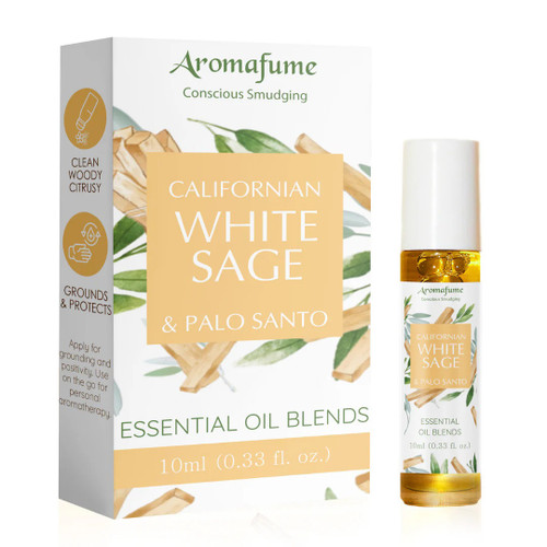 White Sage & Palo Santo Essential Oil Roll-On (10ml)