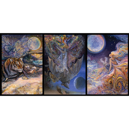 Tiger Moth Triptych Greeting Card (Self-Sealing)