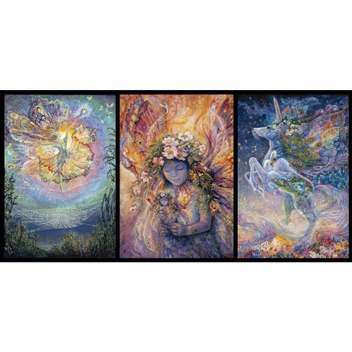 Silken Spells Triptych Greeting Card (Self-Sealing)
