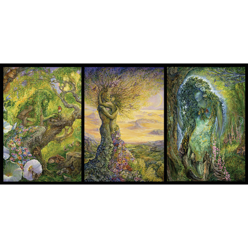 Protector of the Forest Triptych Greeting Card (Self-Sealing)