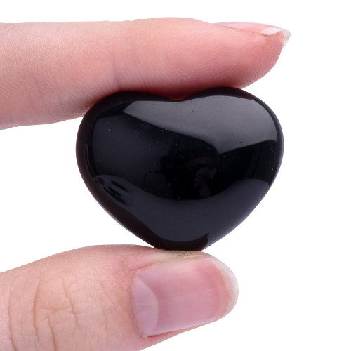 Mini Black Obsidian Heart