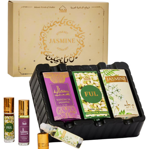 Jasmine Attar Perfume Oil (Set of 3)