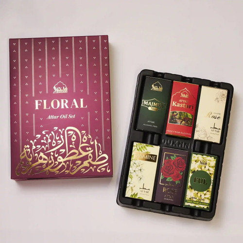 Floral Attar Perfume Oil (Set of 6)