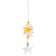 Lead Crystal Star with Yellow Cascade