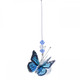 Small Lead Crystal Ball Butterfly - Blue