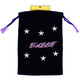 Deep Purple Velvet Tarot / Oracle Card Bag - Stars and Tarot