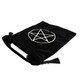 Black Velvet Tarot/Angel Card Bag - Pentacle Symbol