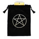 Black Velvet Tarot/Angel Card Bag - Pentacle Symbol
