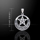 Celtic Knot Pentagram Pentacle Pendant (Sterling Silver)