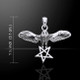 Flying Owl with Pentacle Pendant (Sterling Silver)
