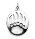 Bear Paw Charm / Pendant (Sterling Silver)
