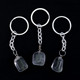 Clear Quartz - Tumblestone Keyring