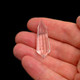Mini Clear Quartz Vogel Wand 12 Facets - 1 1/4 inch (High Quality)