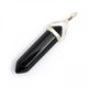 Black Obsidian - DT Point Pendant (Sterling Silver Setting)