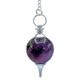 Round Amethyst Pendulum with 7 Chakra Chain