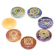 Round Chakra Symbol Stones in Velvet Bag (Set of 7)