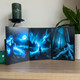 Moonlight Vigil Triptych Greeting Card (Self-Sealing)