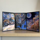 Tiger Moth Triptych Greeting Card (Self-Sealing)