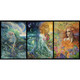 Surfer's Dream Triptych Greeting Card (Self-Sealing)