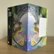 Wisteria Moon Triptych Greeting Card (Self-Sealing)