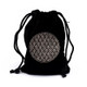 Black Flower of Life Velvet Bag