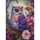 Purple Owl Greeting Card (Blank)