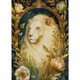 White Lion Greeting Card (Blank)