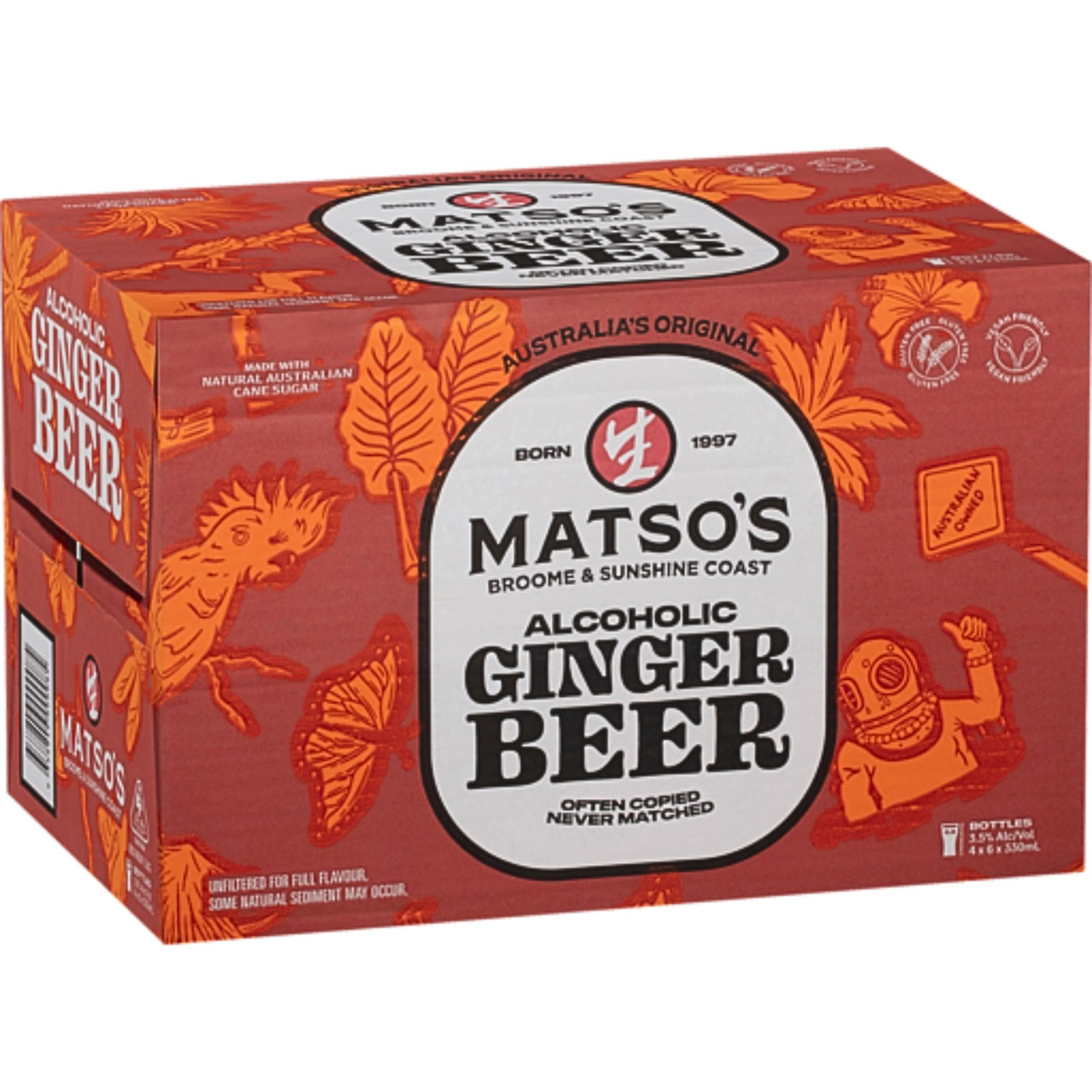 Matsos Raspberry Matsos Ginger Beer Carton 330mL | Star Liquor