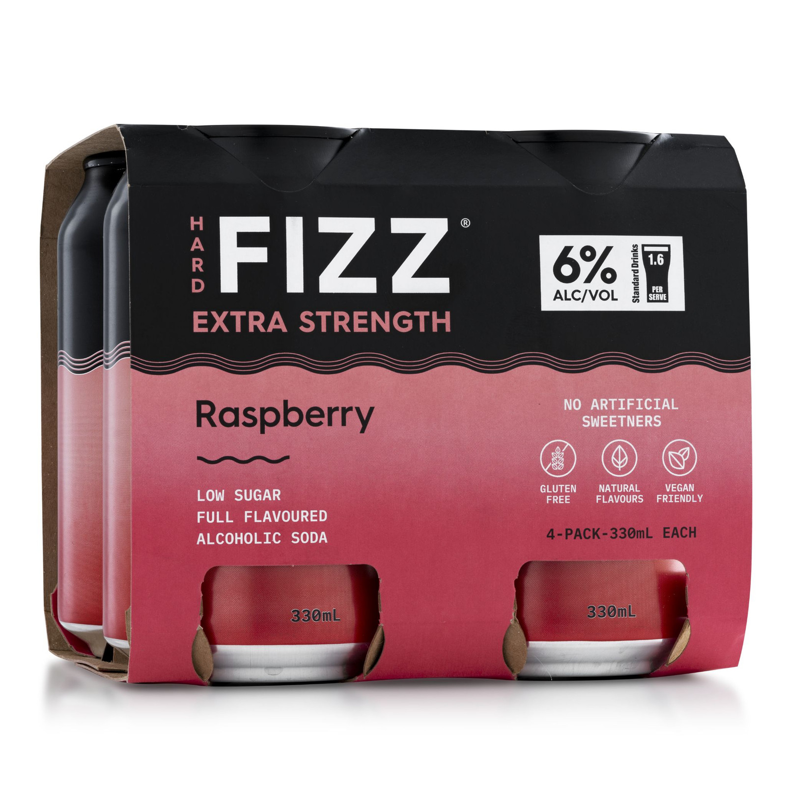 Hard Fizz Extra Raspberry 4Pk 330mL | Star Liquor
