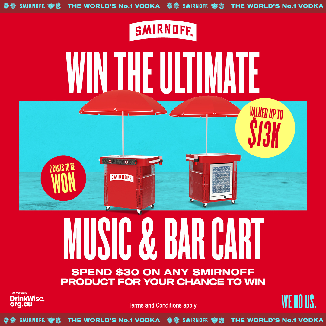 Smirnoff Music & Bar Cart
