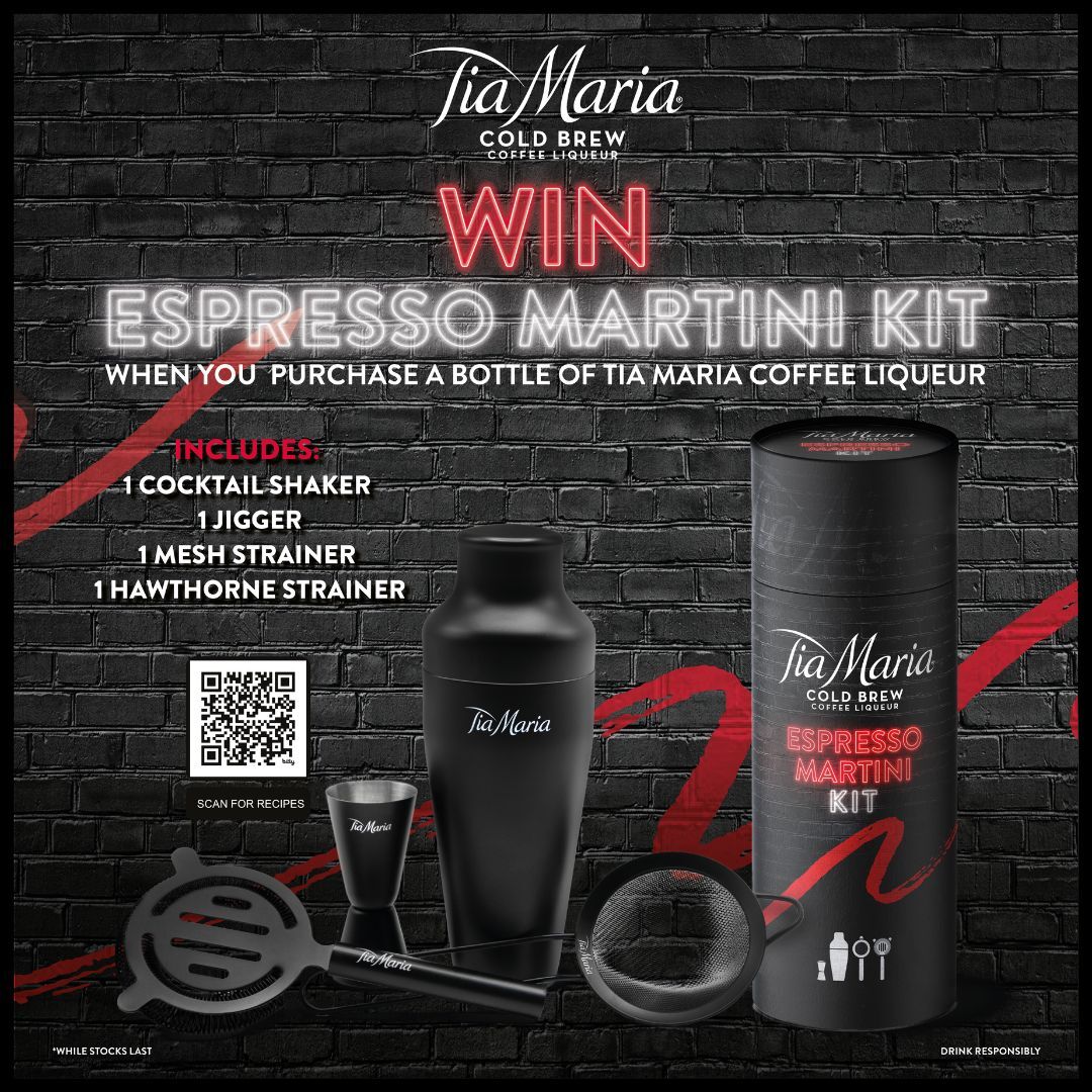 Tia Maria Martini Kit Espresso Martini Kit