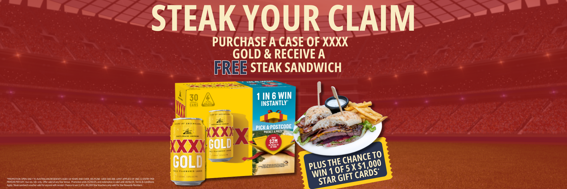 XXXX Steak Your Claim
