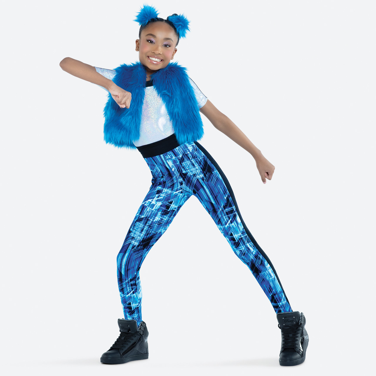 blue hip hop dance costumes