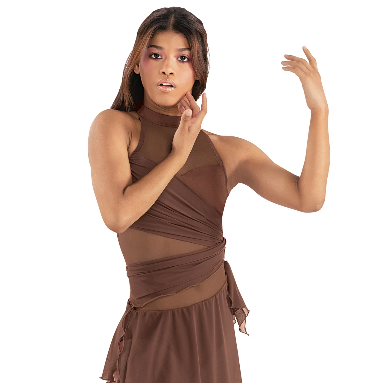 green emerald velvet dress Let's Dance Mini Dress Brown