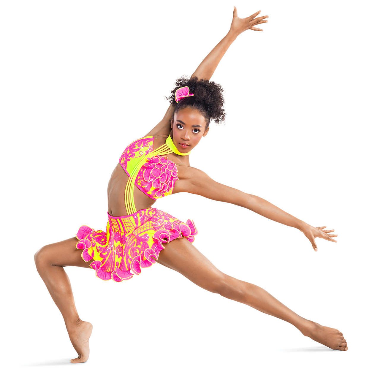 pink dance dress & Beige Smooth by Dore DesignsDance Dressing  DDressing All That Pink - Tiered