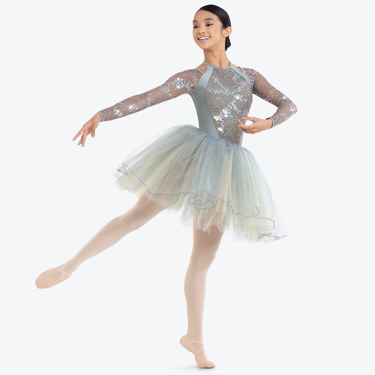 silver dance dress Glod Sequins Jazz Dress