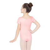 Seamless Short Sleeve Scoop Neck Leotard