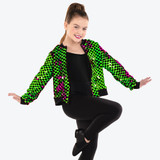 GET IT STARTED JACKET | Neon Green/Neon Pink