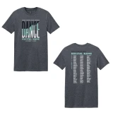 Heather Gray T‑shirt with ‘EVOLVE’ spring performance design on front and back