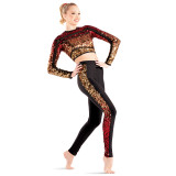 SPECTRUM LEGGINGS | BLACK/RED