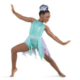 PART OF YOUR WORLD - HIGH NECK LEOTARD