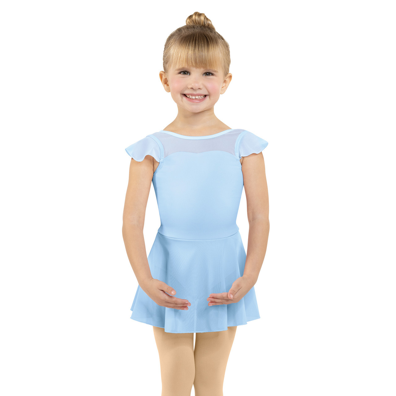 Sweetheart With Drawstring Bow Cutout Ruffled Flutter Sleeves Mini Dress main image 0