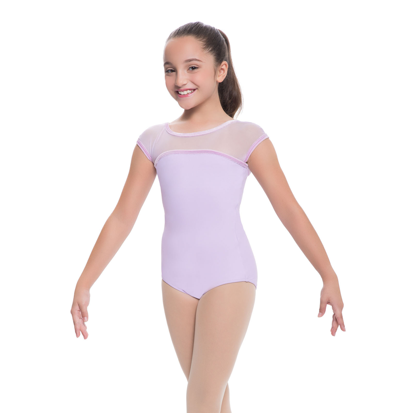Mesh Cap Sleeve Leotard RD50014