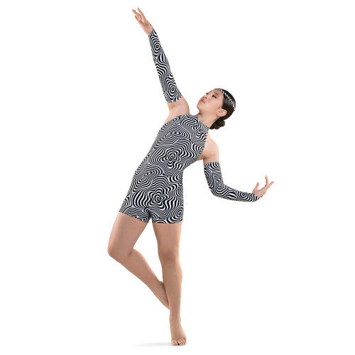 ACTS OF ILLUSION - MOCK NECK BIKETARD LOOK