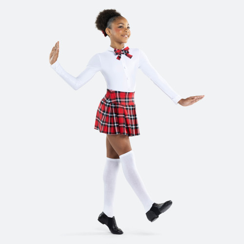 SCHOOL'S OUT - PLAID PLEATED SKIRT LOOK