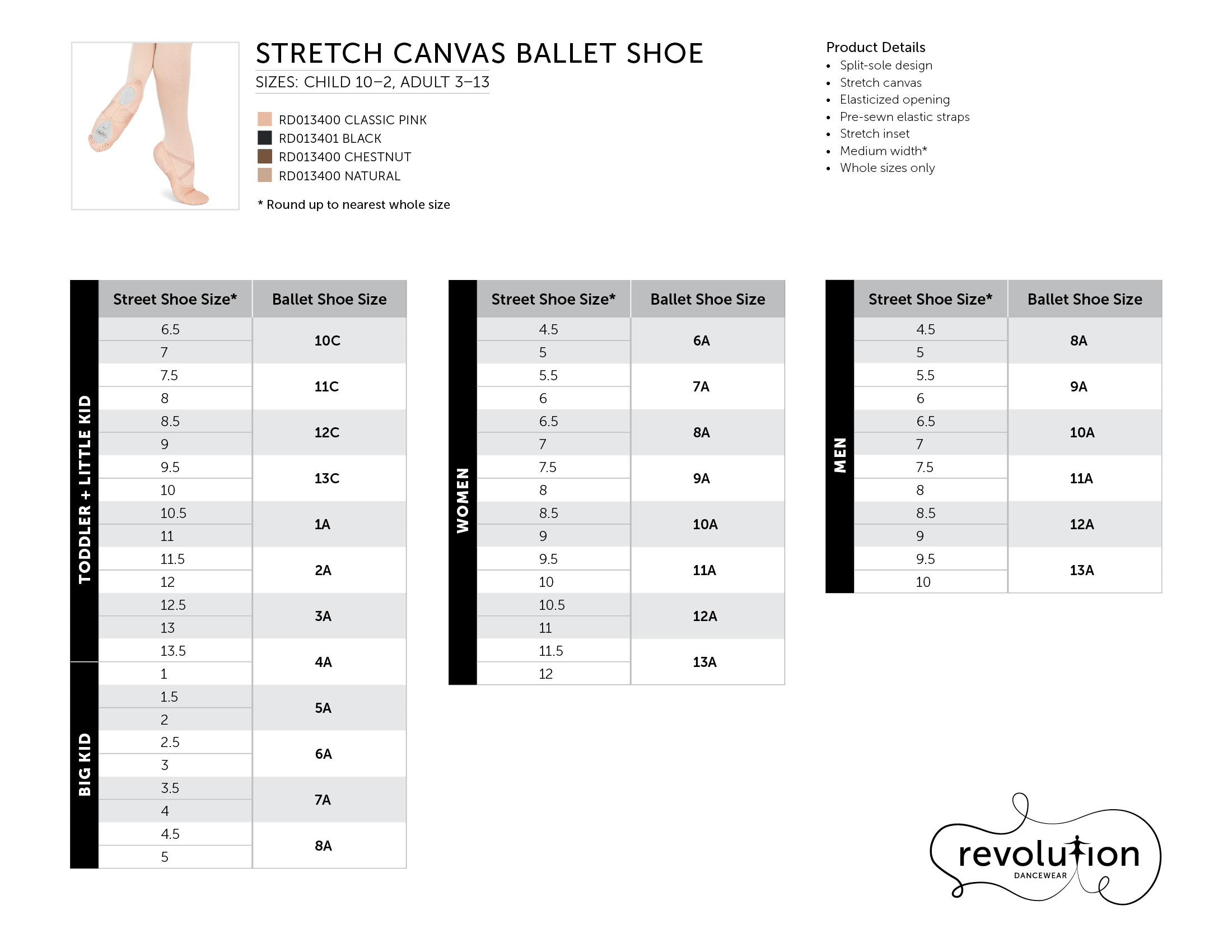 Stretch Canvas Ballet Shoe RD013400 RD013401