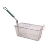 8369  Fry Basket, 12-7/8" x 6-1/2" x 5-3/8", Green Handle