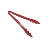 8422-R  9" Red Plastic Tongs