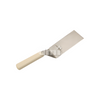 10540-W  Metal Spatula, 6" x 3", Squared Edges, White Handle